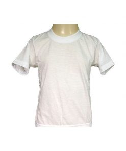 Boy's White Crewneck T-Shirt