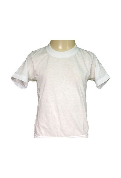 Boy's White Crewneck T-Shirt
