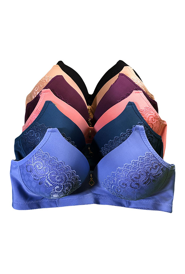 Rose Lady's Padded, Wireless Bra