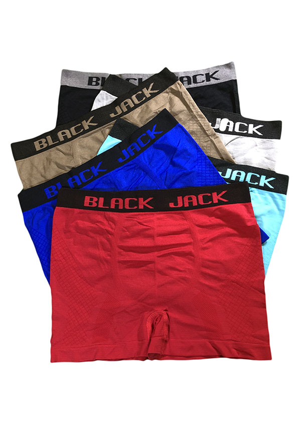 Black Jack Men's Seamless Boxer Brief